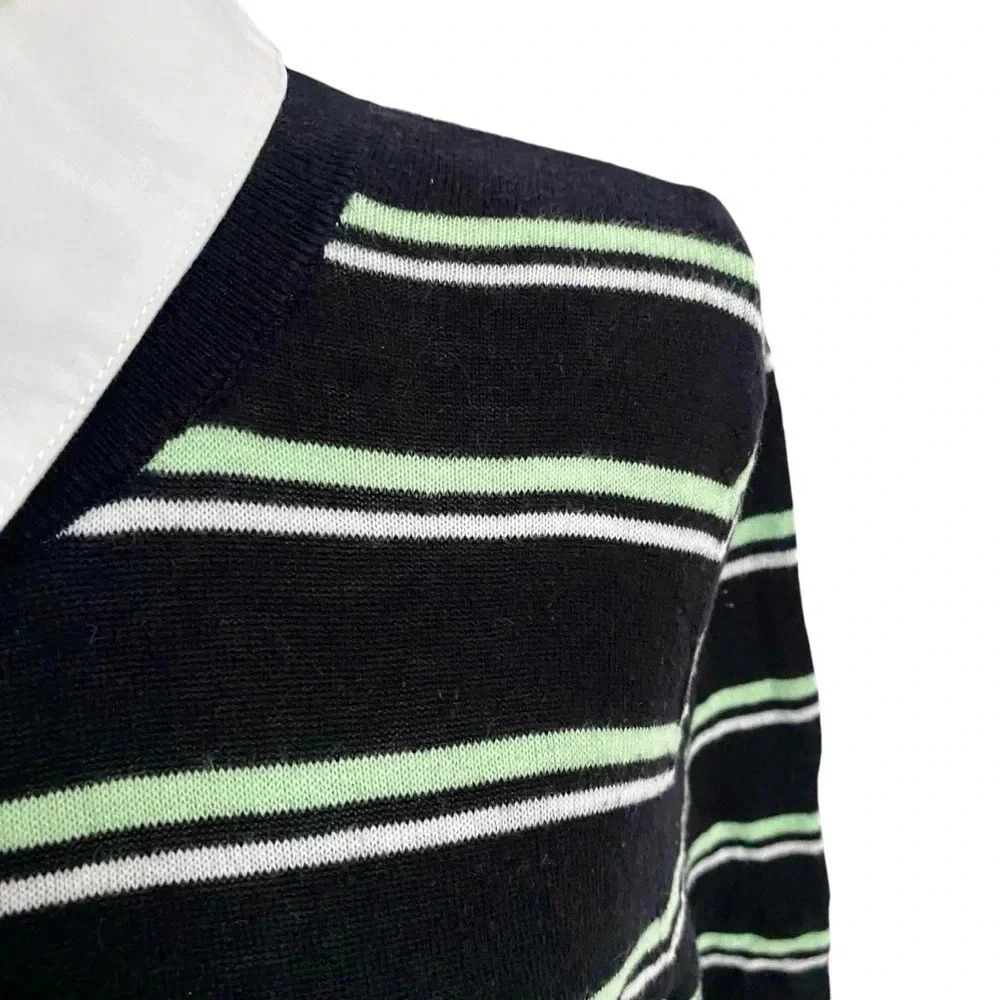 Veronica Beard Collared Button-Back Sweater Blous… - image 4